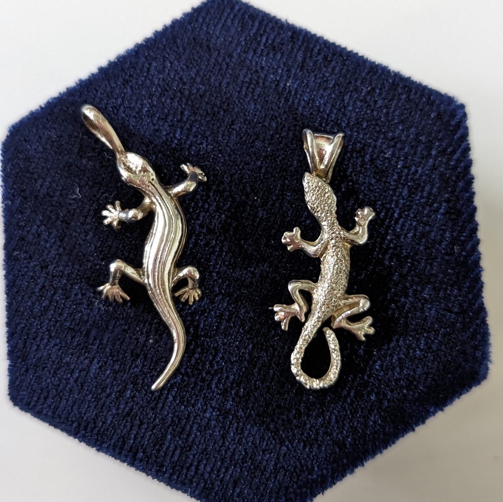 Lizard 925 sterling silver charms